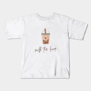 Milk Tea Lover Kids T-Shirt